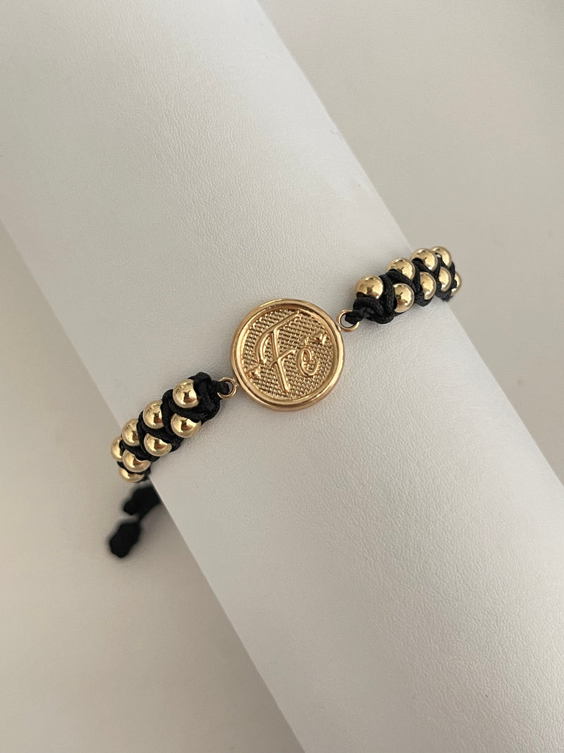 Pulsera fé entrelazada. N° de Balín: #4