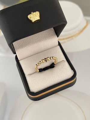 Anillo tejido circonia