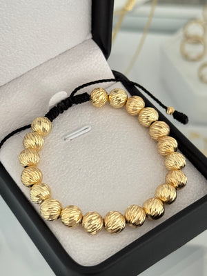 Pulsera balín diamantado #8