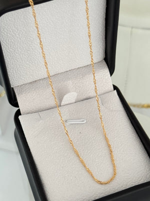 Cadena singapur 1mm 45cm exclusive