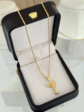 Cadena tube gold IT 65cm + Dije San Miguel IT