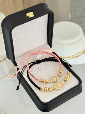 Pulseras pareja rlx. N° de Balín: #6 diaman. #6 lisos, #5 diaman. #5 rosa.