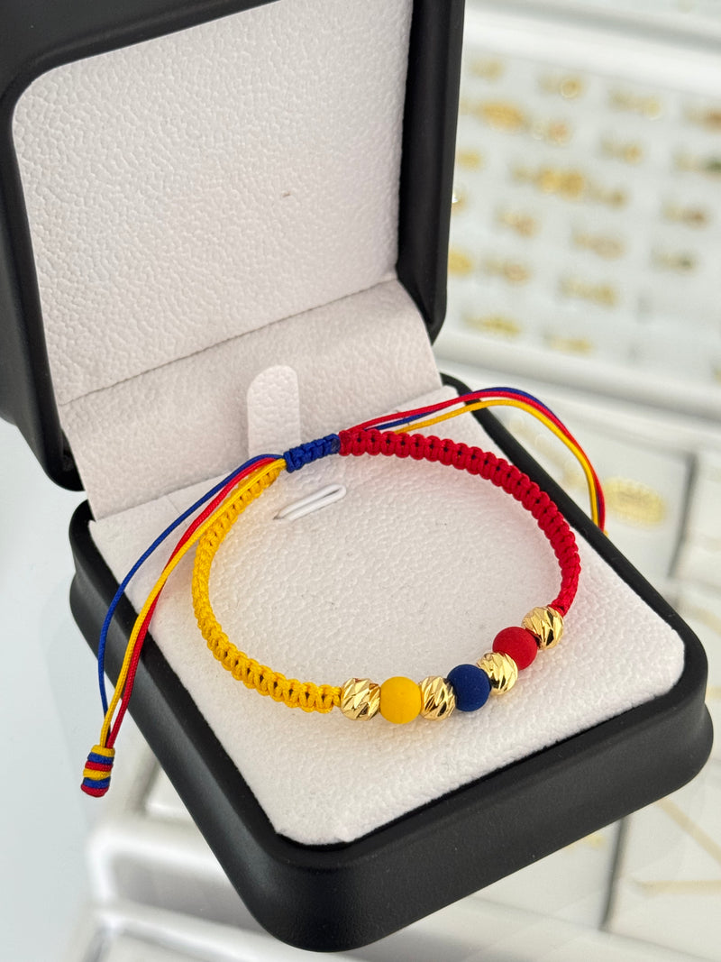 Pulsera tricolor. N° de Balín: #6 diaman. BLZ
