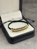 Pulsera 3 carriles. N de balín: balín liso #3 [22 uni], balín liso #4 [12 uni]