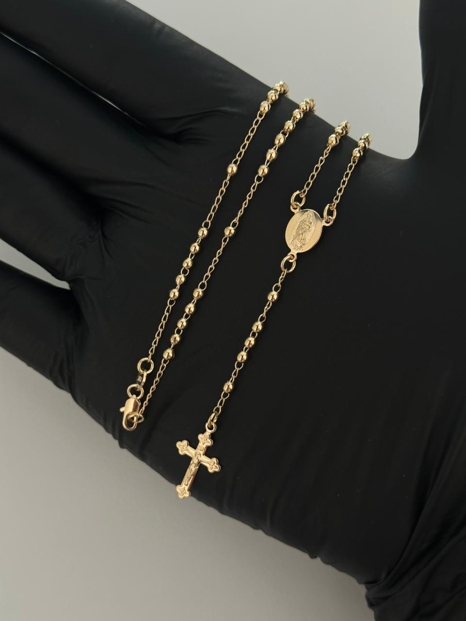 Rosario guadalupe remarcada balin 3 mm (40cm) exclusive