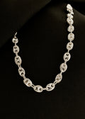 Pulsera Gcc 4 mm 16 Cms, plata ley 925