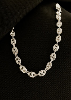 Pulsera Gcc 4 mm 16 Cms, plata ley 925