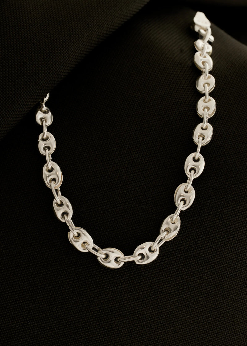 Pulsera Gcc 4 mm 16 Cms, plata ley 925