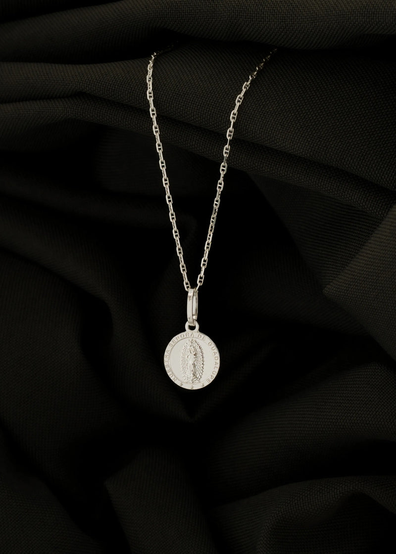 Dije virgen de Guadalupe 1,2 cms, plata ley 925
