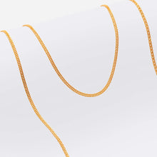 Cargar imagen en el visor de la galería, Cadena cubana continua IT 2,3mm 65cm + dije santa cruz M.
