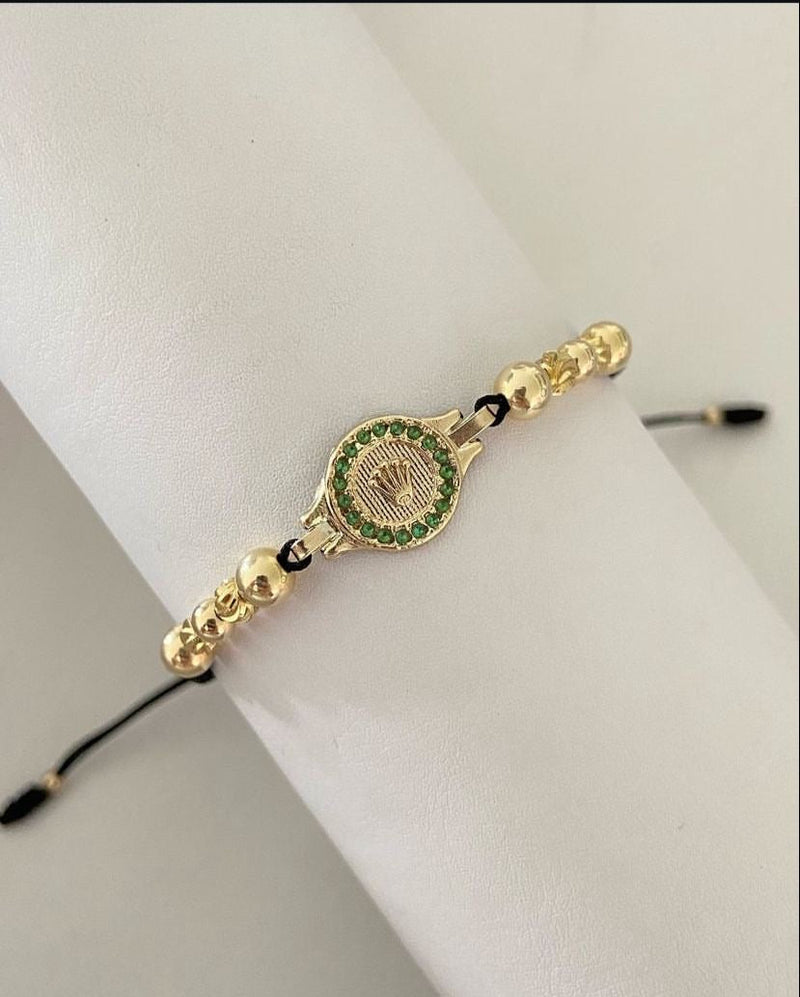 Pulsera Rlx con balines lisos e italianos