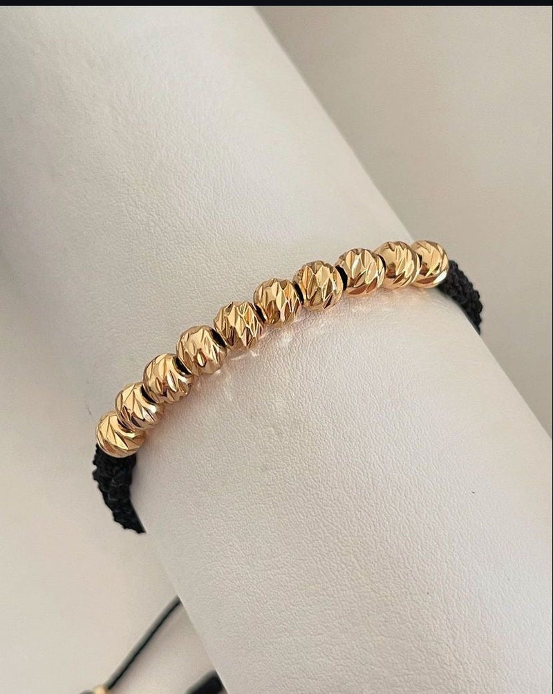 Pulsera con balines #5 diamantados.