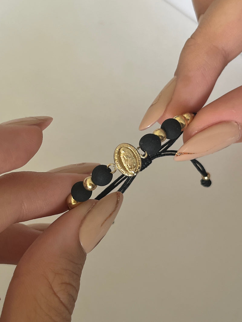Pulsera de bebé Guadalupe peq (4mm, 5mm)