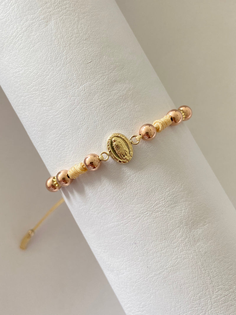 Pulsera virgen Guadalupe peq (6mm,5mm)