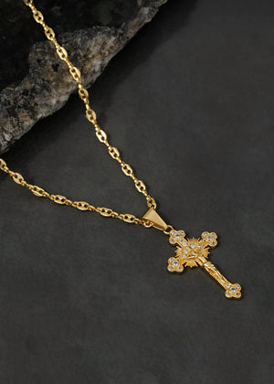 Cadena gcc Delgada 65 Cms+Dije El Crucificado