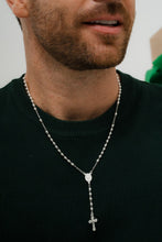 Cargar imagen en el visor de la galería, Rosario Milagrosa 55 Cms Plata ley 925
