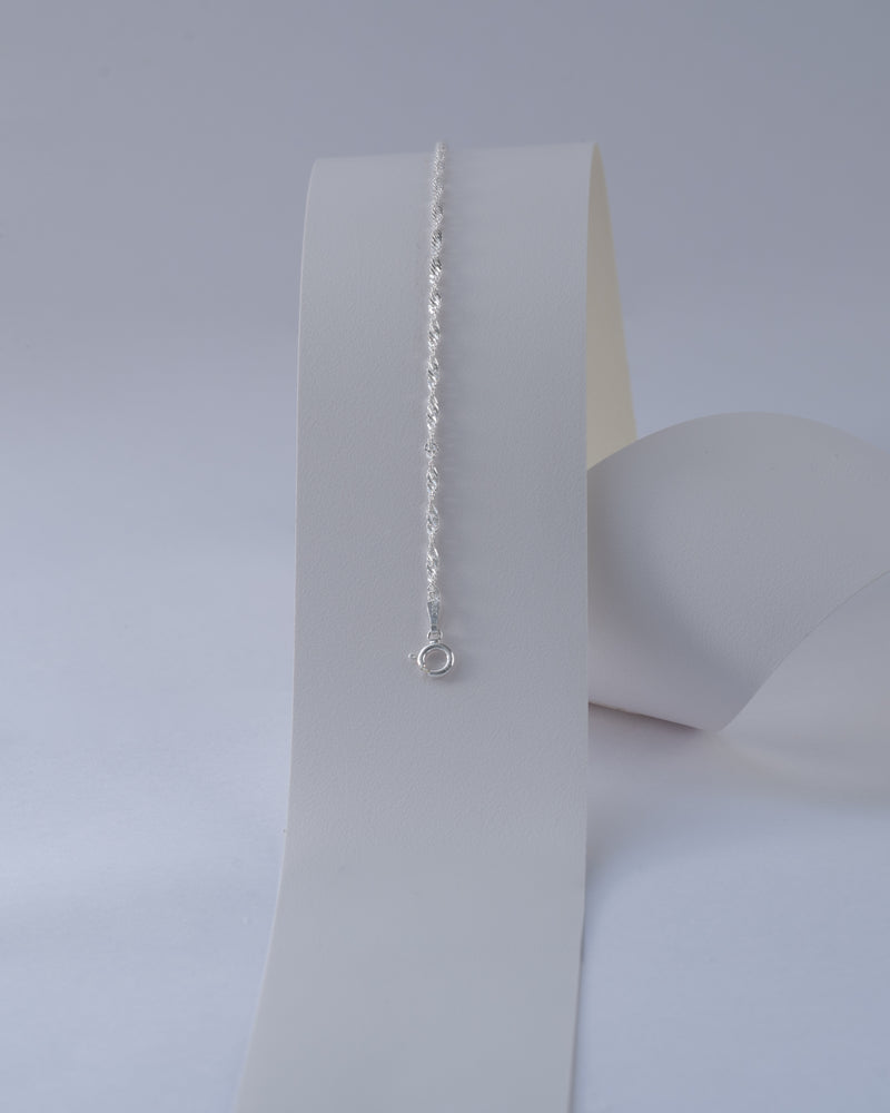 Pulsera singapur 1.7mm 16cms + Ext